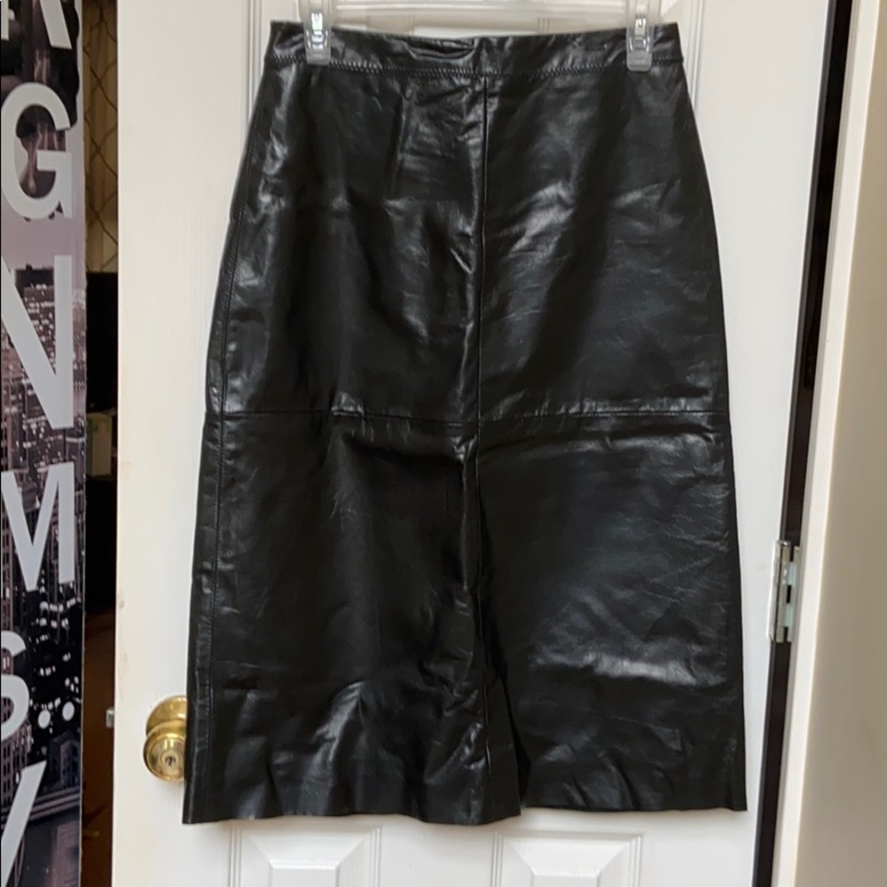 Leather skirt